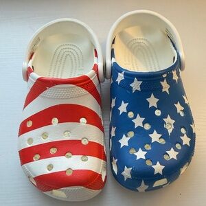American flag crocs